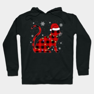 Christmas Cat Lights Hoodie